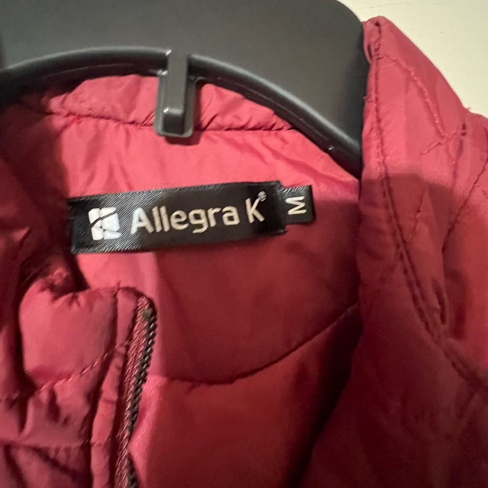 Allegra K red quilted vest size M - Picture 5 of 5